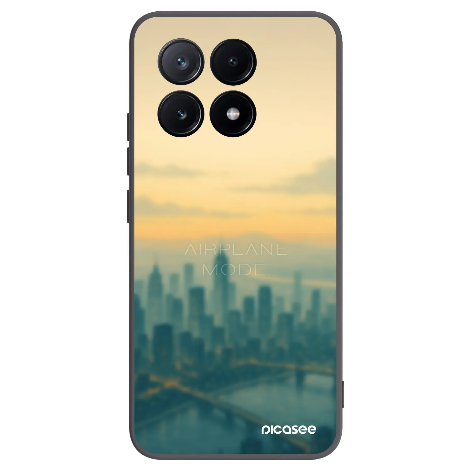 Picasee Xiaomi Poco X6 Pro Hülle - Schwarzes Silikon - Airplane mode