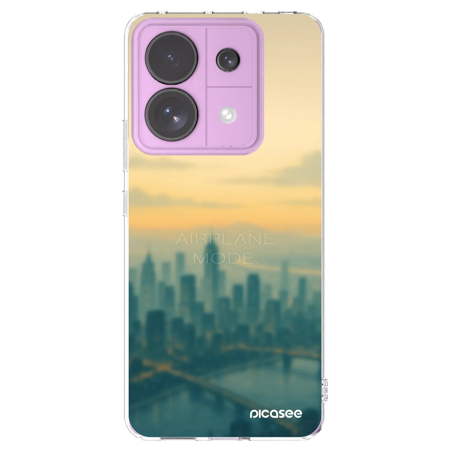 Picasee Xiaomi Redmi Note 13 Pro 5G Hülle - Transparentes Silikon - Airplane mode
