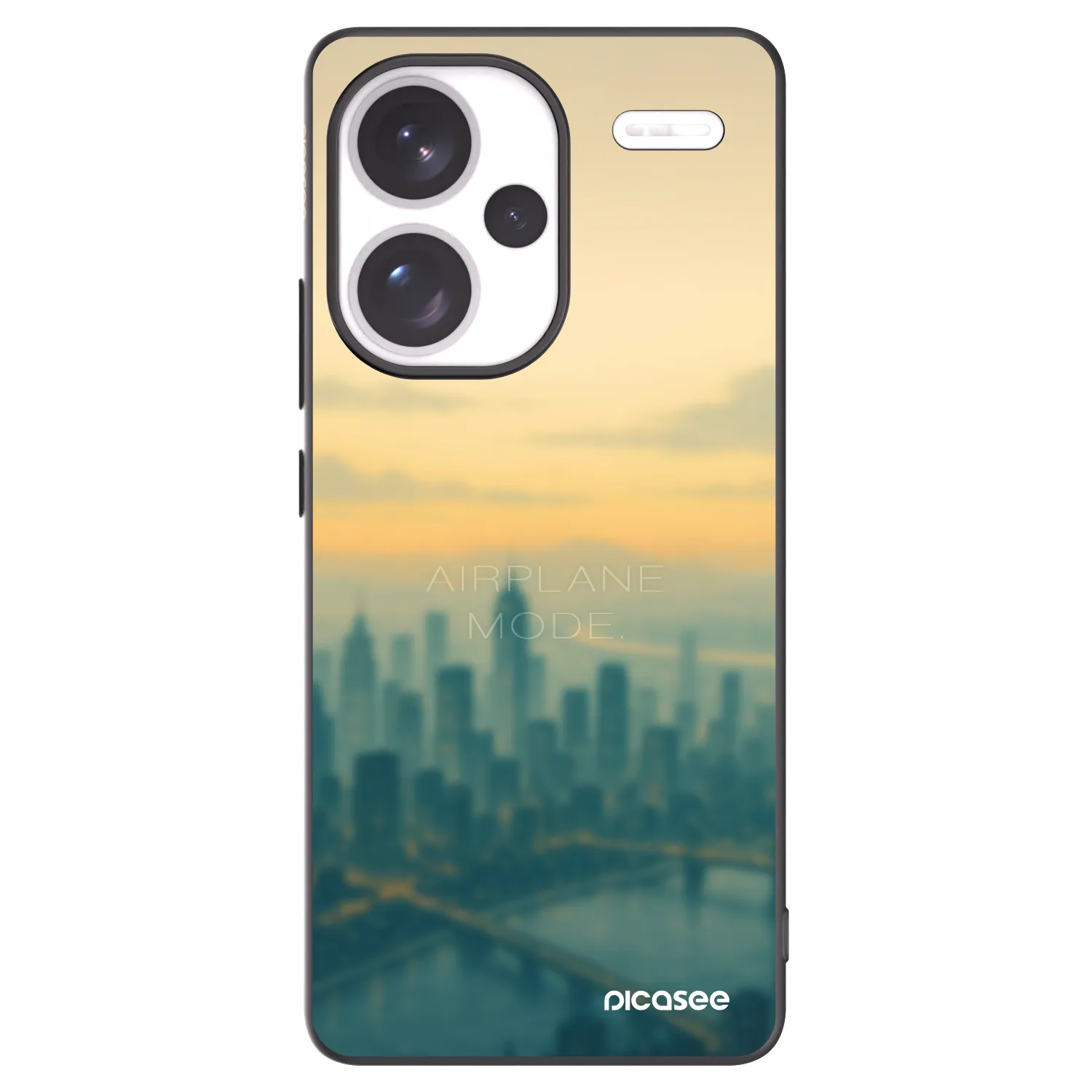 Picasee Xiaomi Redmi Note 13 Pro+ 5G Hülle - Schwarzes Silikon - Airplane mode