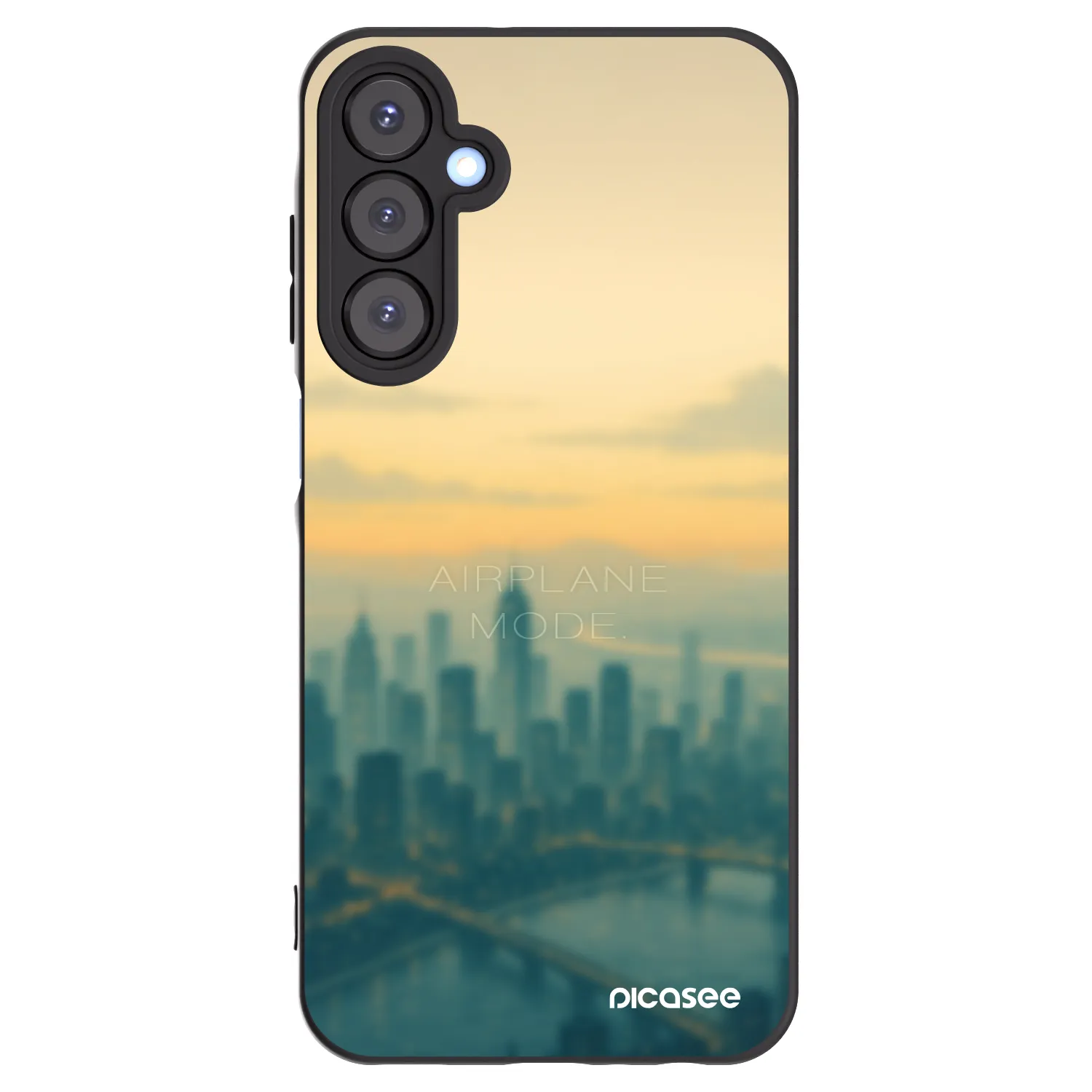 Picasee Samsung Galaxy A25 A256B 5G Hülle - Schwarzes Silikon - Airplane mode