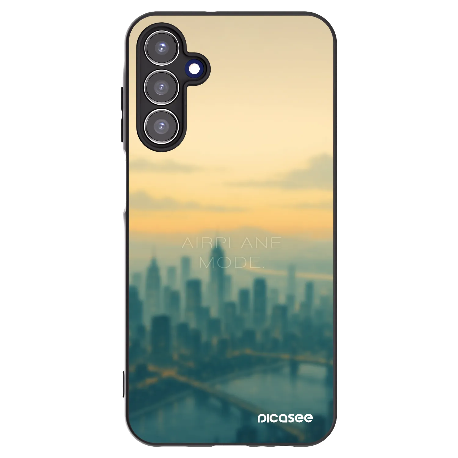 Picasee Samsung Galaxy A15 A156B 5G Hülle - Schwarzes Silikon - Airplane mode