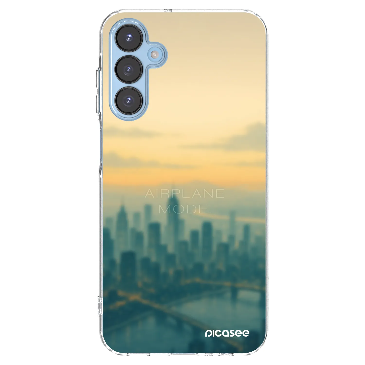 Picasee Samsung Galaxy A15 A156B 5G Hülle - Transparentes Silikon - Airplane mode