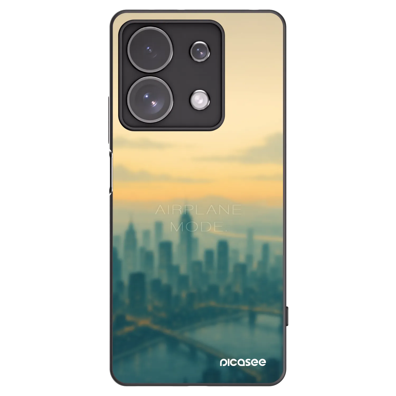 Picasee Xiaomi Redmi Note 13 Pro 4G Hülle - Schwarzes Silikon - Airplane mode