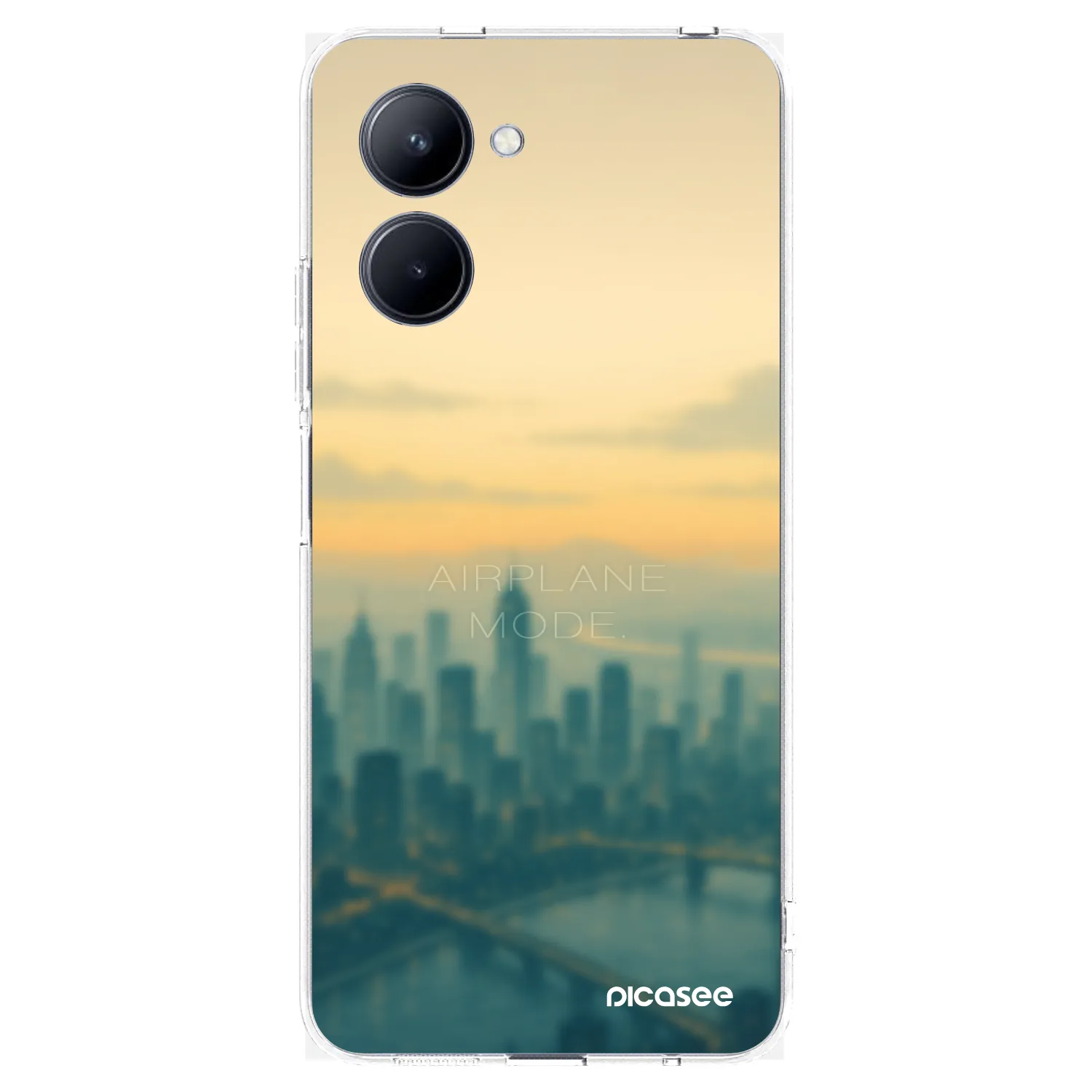 Picasee Realme C33 (2023) Hülle - Transparentes Silikon - Airplane mode