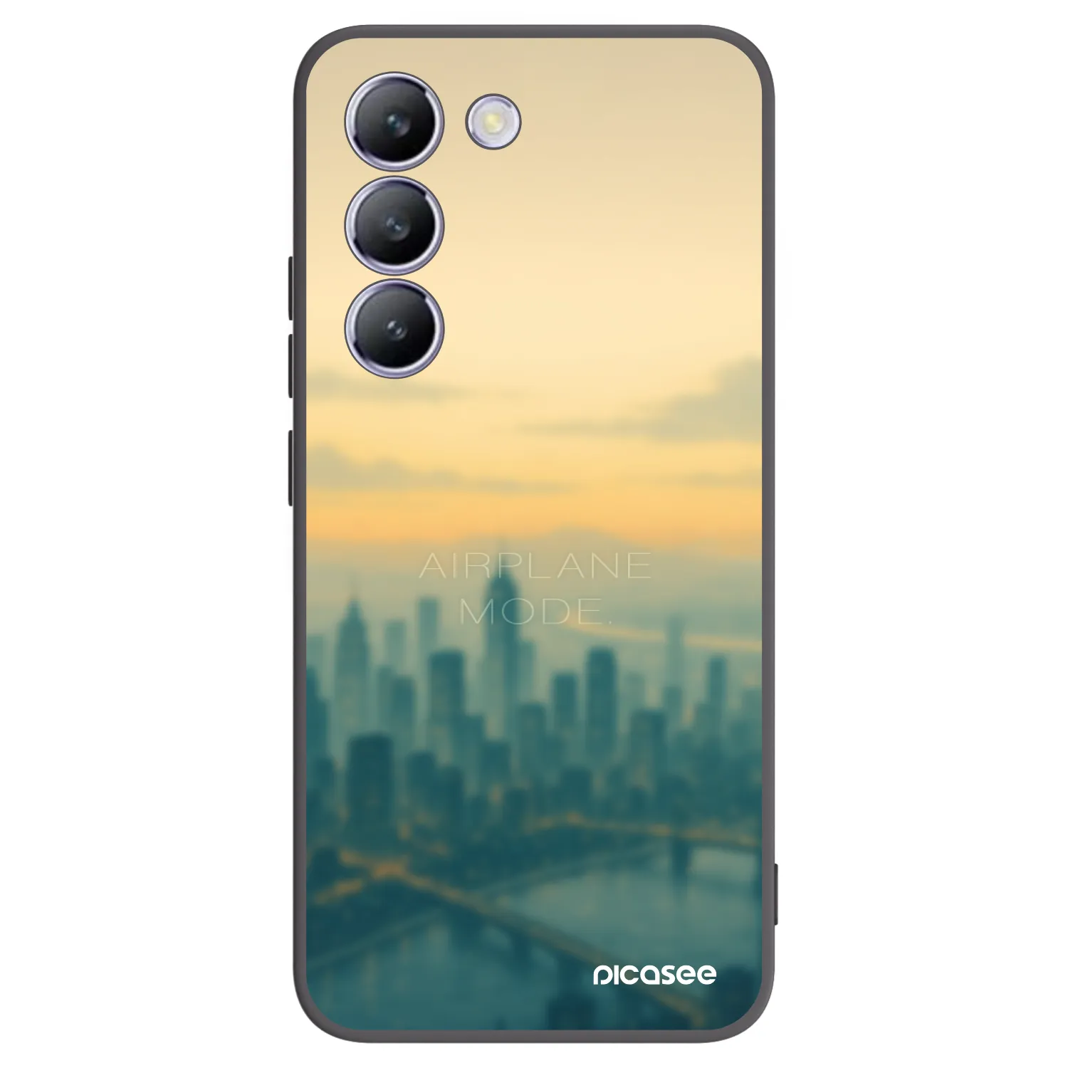 Picasee Vivo V40 SE 5G Hülle - Schwarzes Silikon - Airplane mode