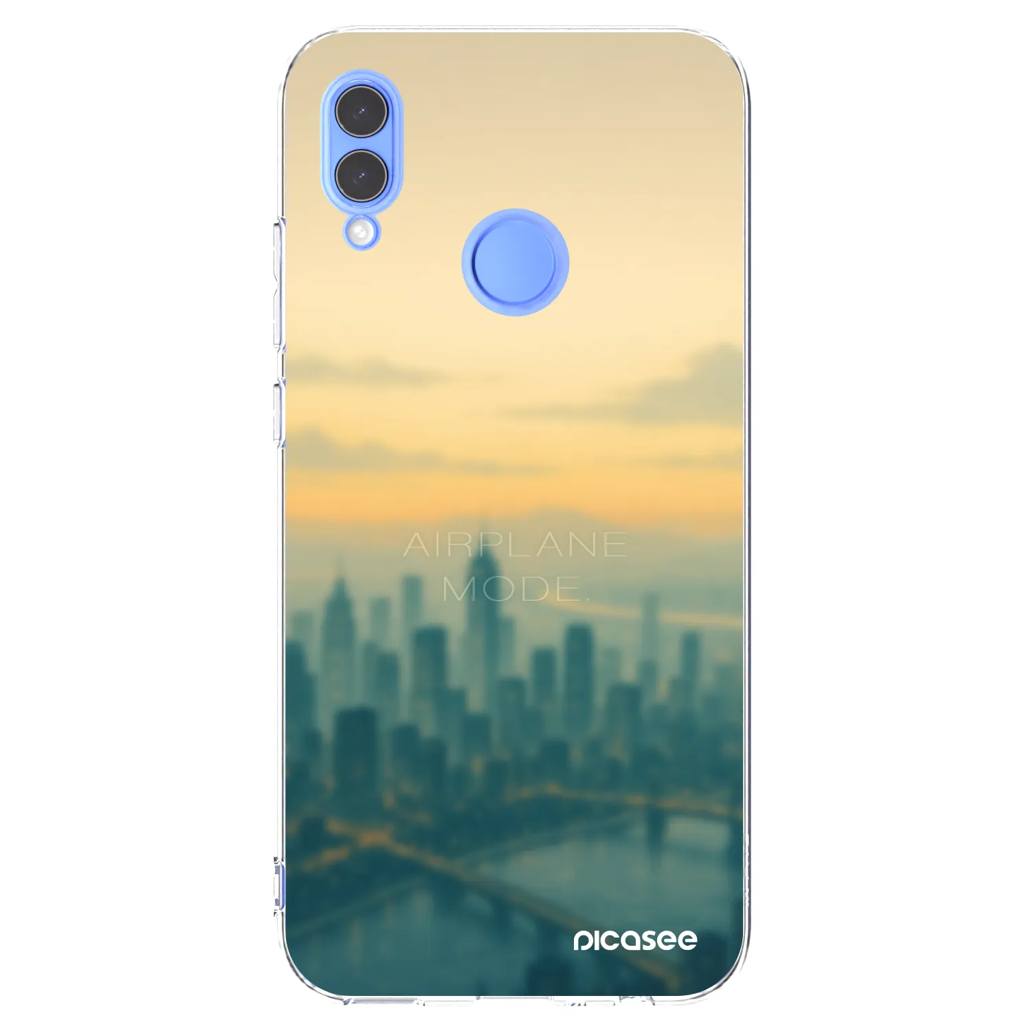 Picasee Honor 10 Lite Hülle - Transparentes Silikon - Airplane mode