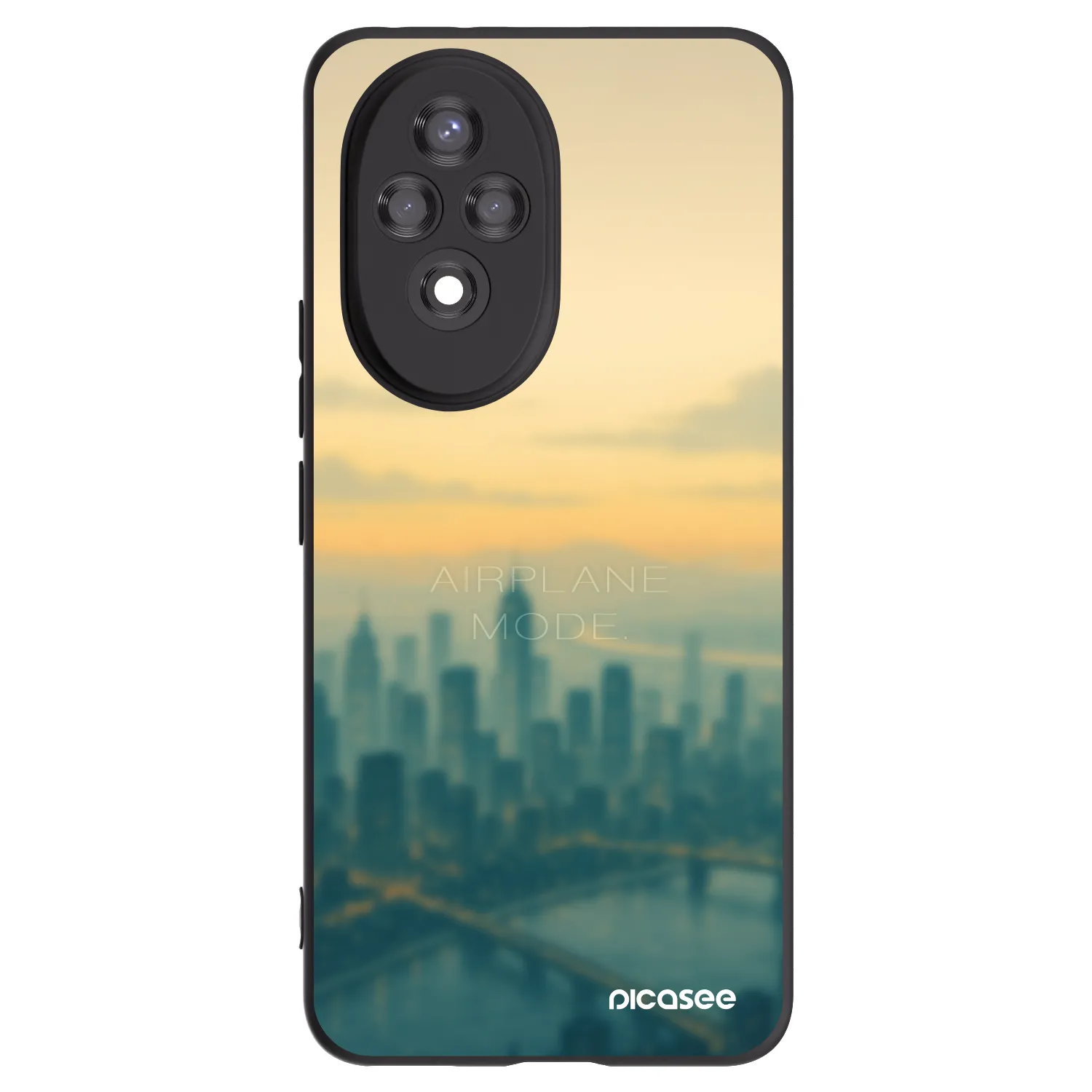 Picasee Honor 200 Pro 5G Hülle - Schwarzes Silikon - Airplane mode