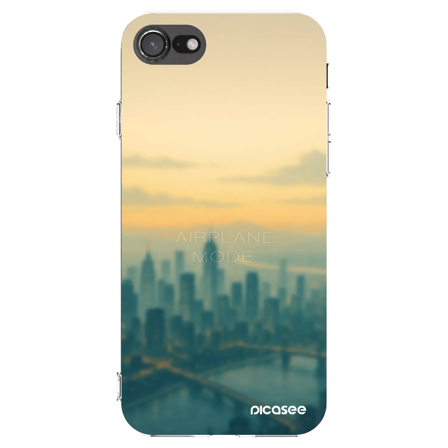 Picasee Apple iPhone 7 Hülle - Transparentes Silikon - Airplane mode