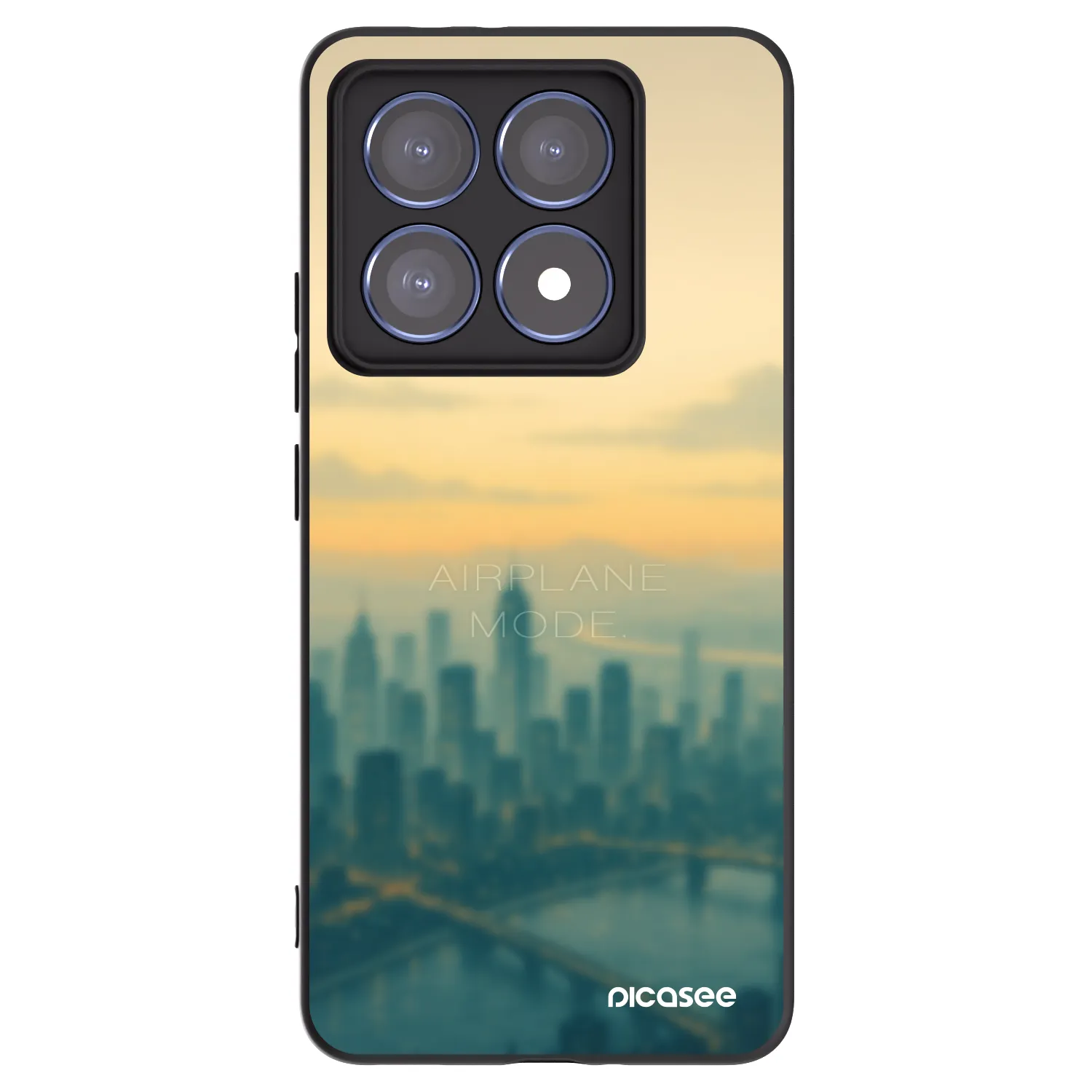 Picasee Xiaomi 14T Pro Hülle - Schwarzes Silikon - Airplane mode