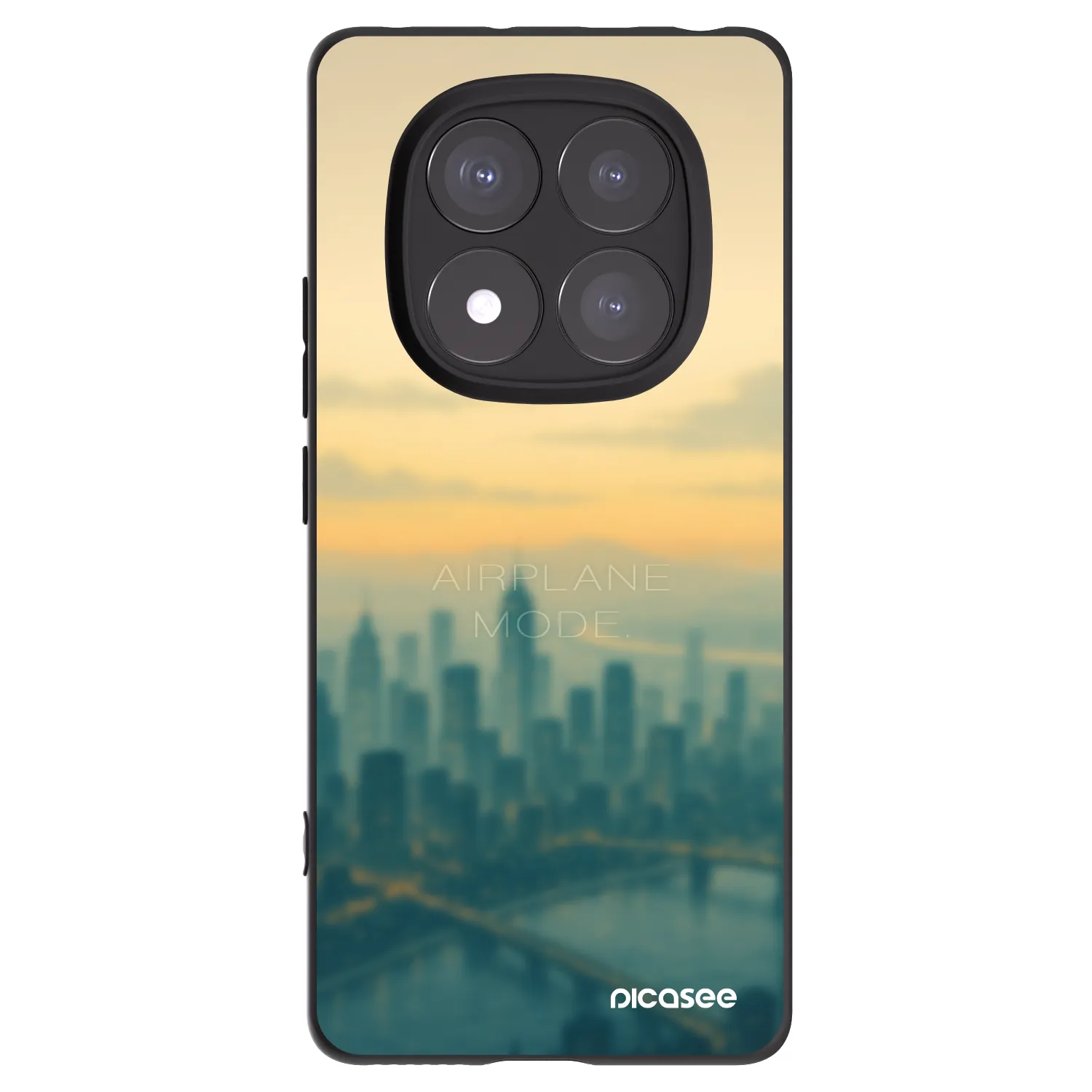 Picasee Xiaomi Redmi Note 14 Pro+ 5G Hülle - Schwarzes Silikon - Airplane mode