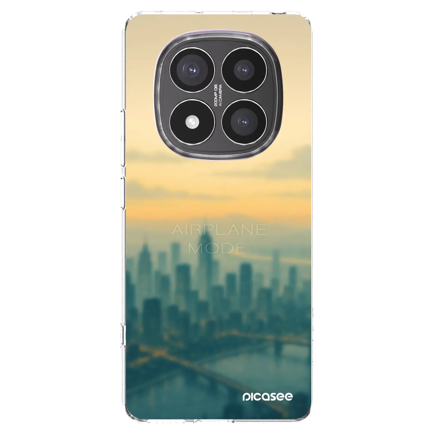 Picasee Xiaomi Redmi Note 14 Pro+ 5G Hülle - Transparentes Silikon - Airplane mode