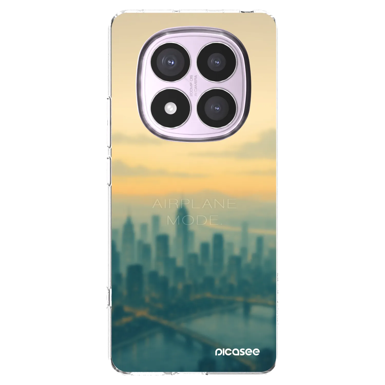Picasee Xiaomi Redmi Note 14 Pro 5G Hülle - Transparentes Silikon - Airplane mode