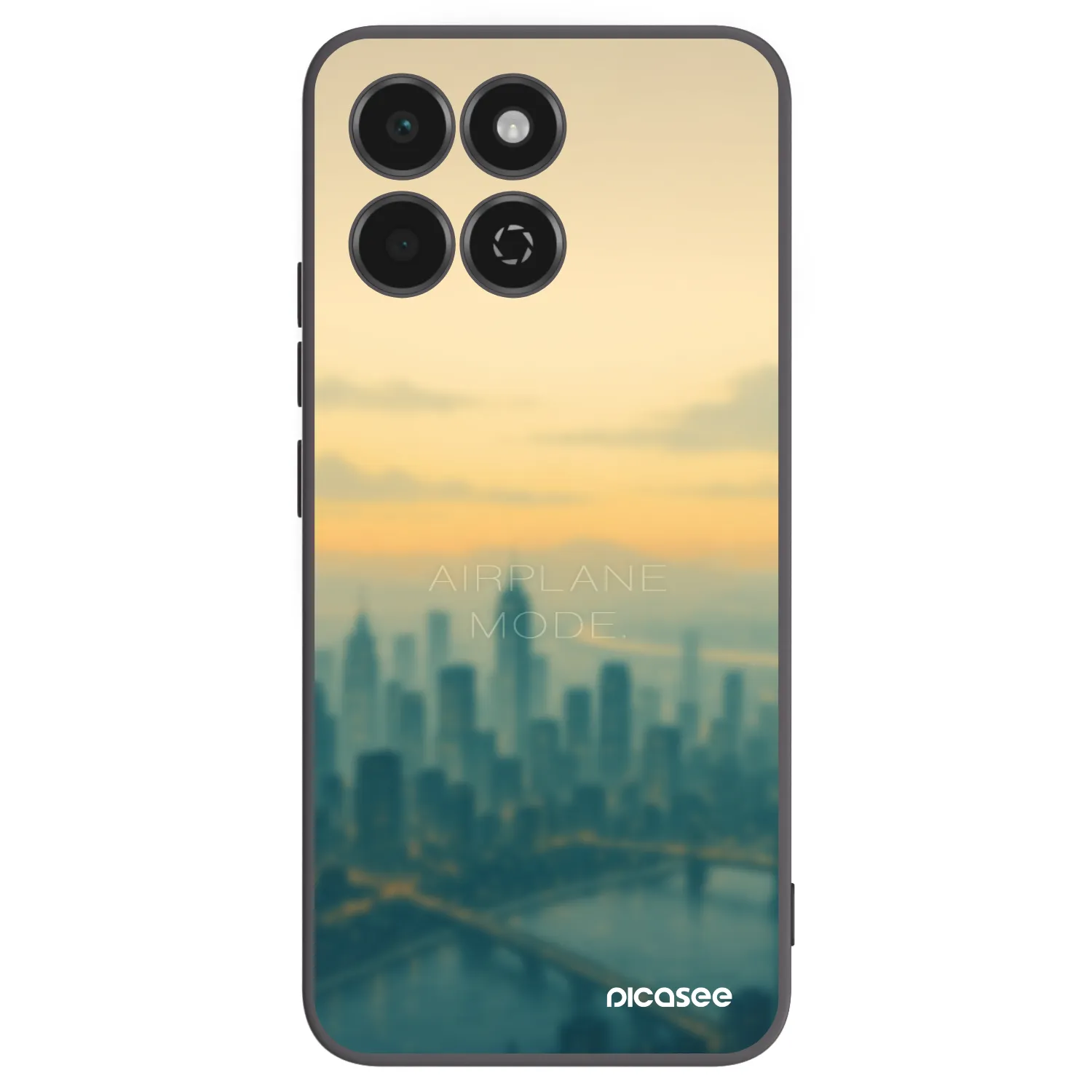 Picasee Honor 200 Smart 5G Hülle - Schwarzes Silikon - Airplane mode