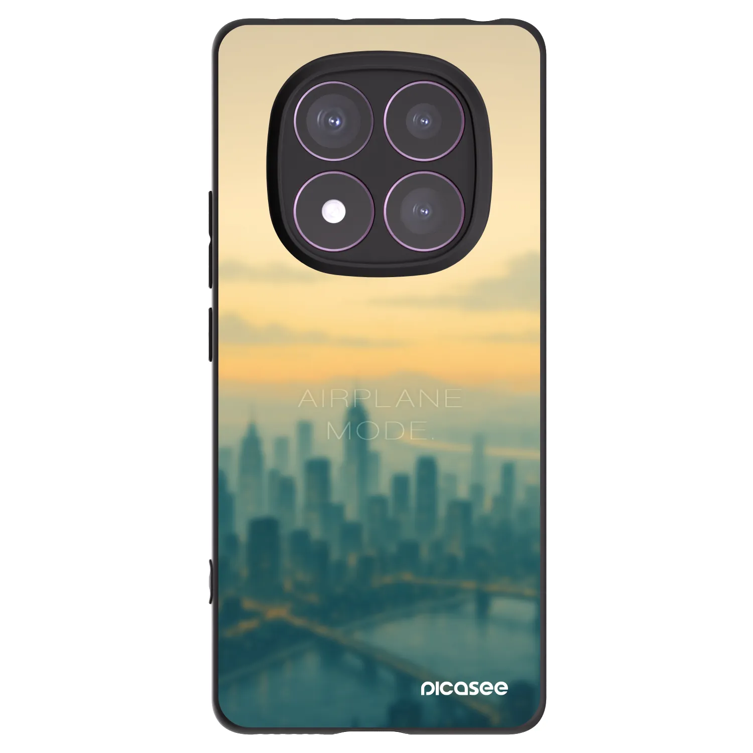 Picasee Xiaomi Redmi Note 14 Pro 4G Hülle - Schwarzes Silikon - Airplane mode