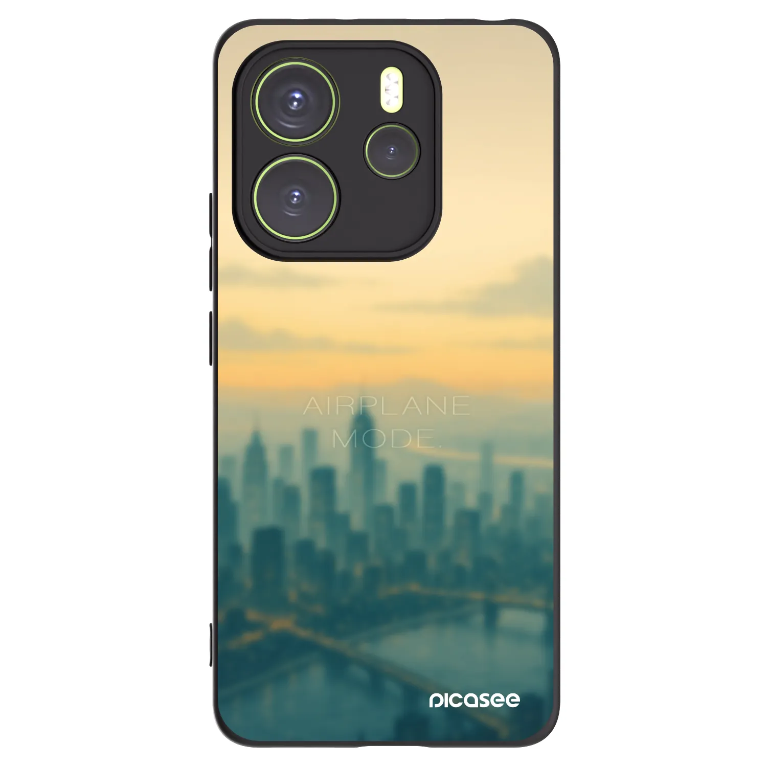 Picasee Xiaomi Redmi Note 14 4G Hülle - Schwarzes Silikon - Airplane mode