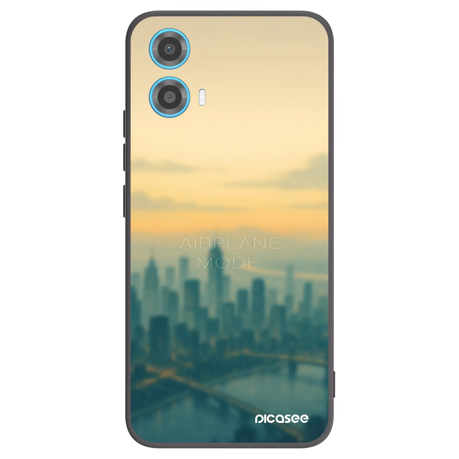 Picasee Motorola Moto G34 5G Hülle - Schwarzes Silikon - Airplane mode