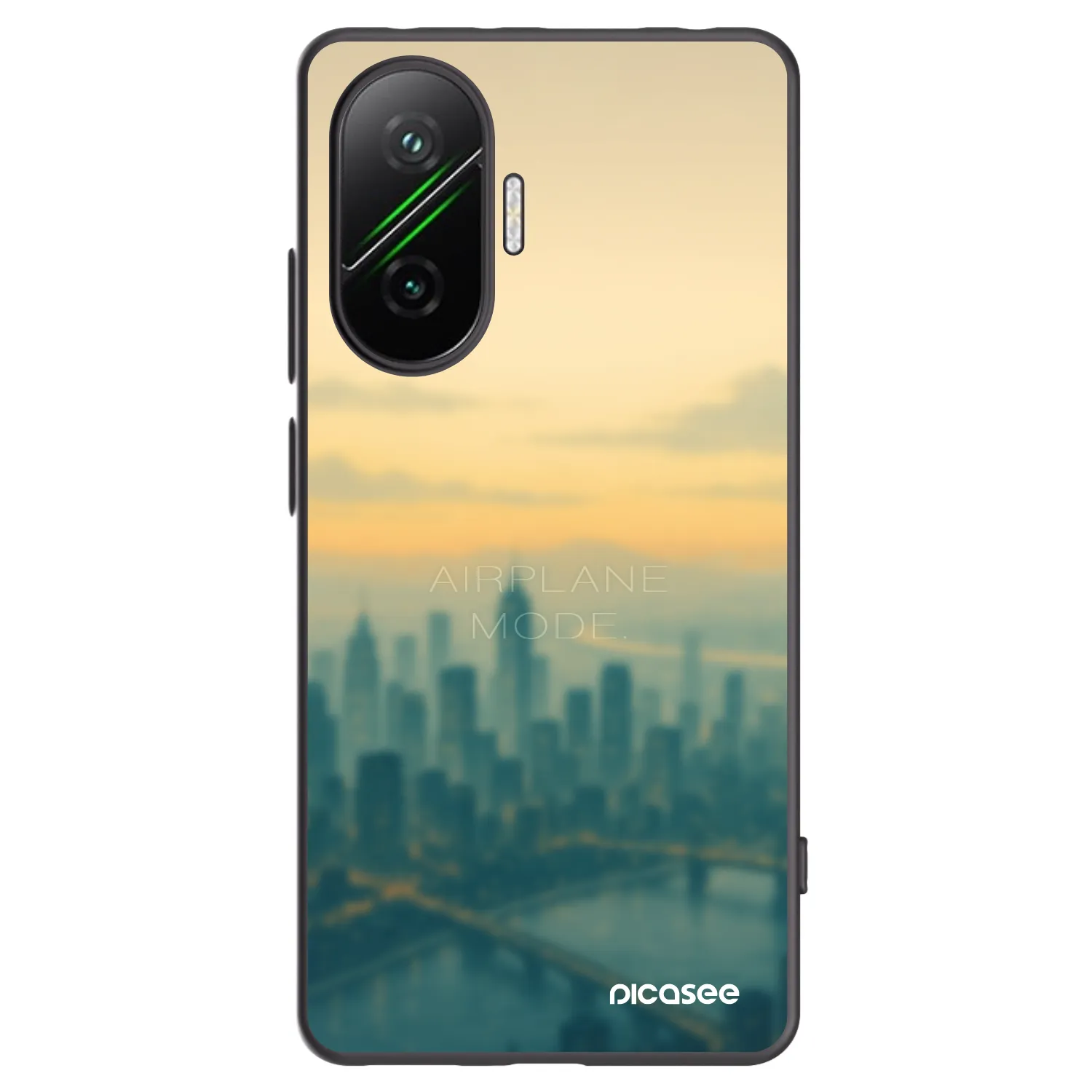 Picasee Xiaomi Poco F7 Pro 5G Hülle - Schwarzes Silikon - Airplane mode