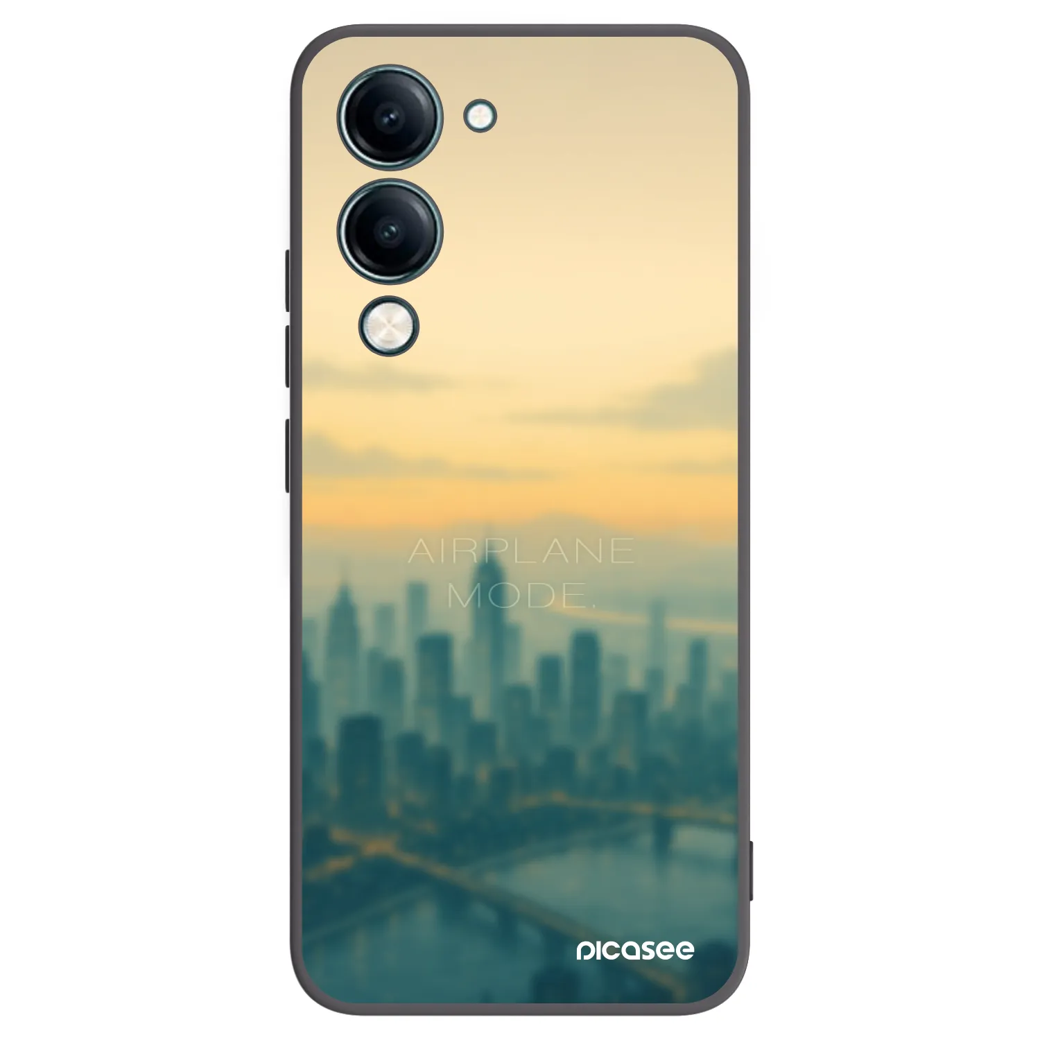 Picasee Vivo Y29s 5G Hülle - Schwarzes Silikon - Airplane mode