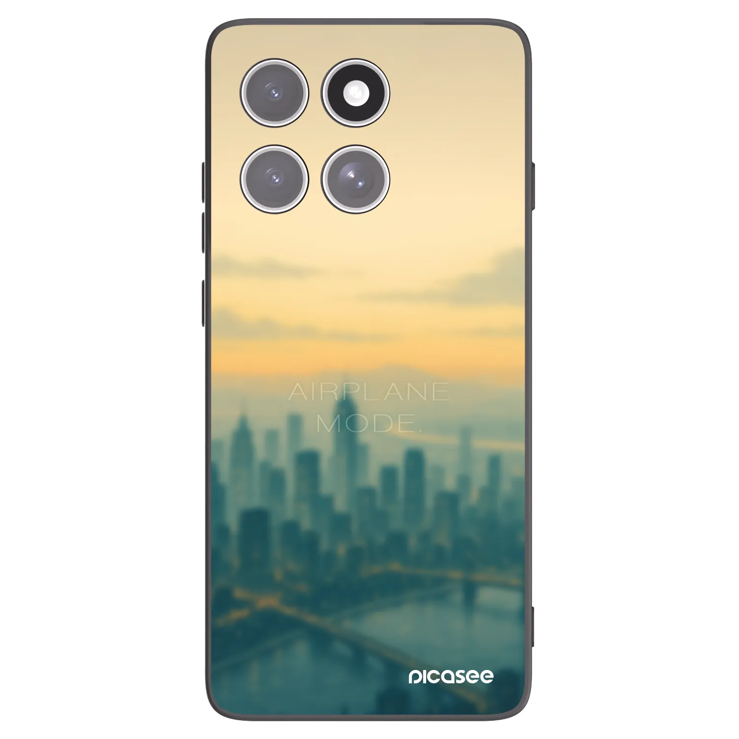 Picasee Motorola Edge 60 Fusion Hülle - Schwarzes Silikon - Airplane mode