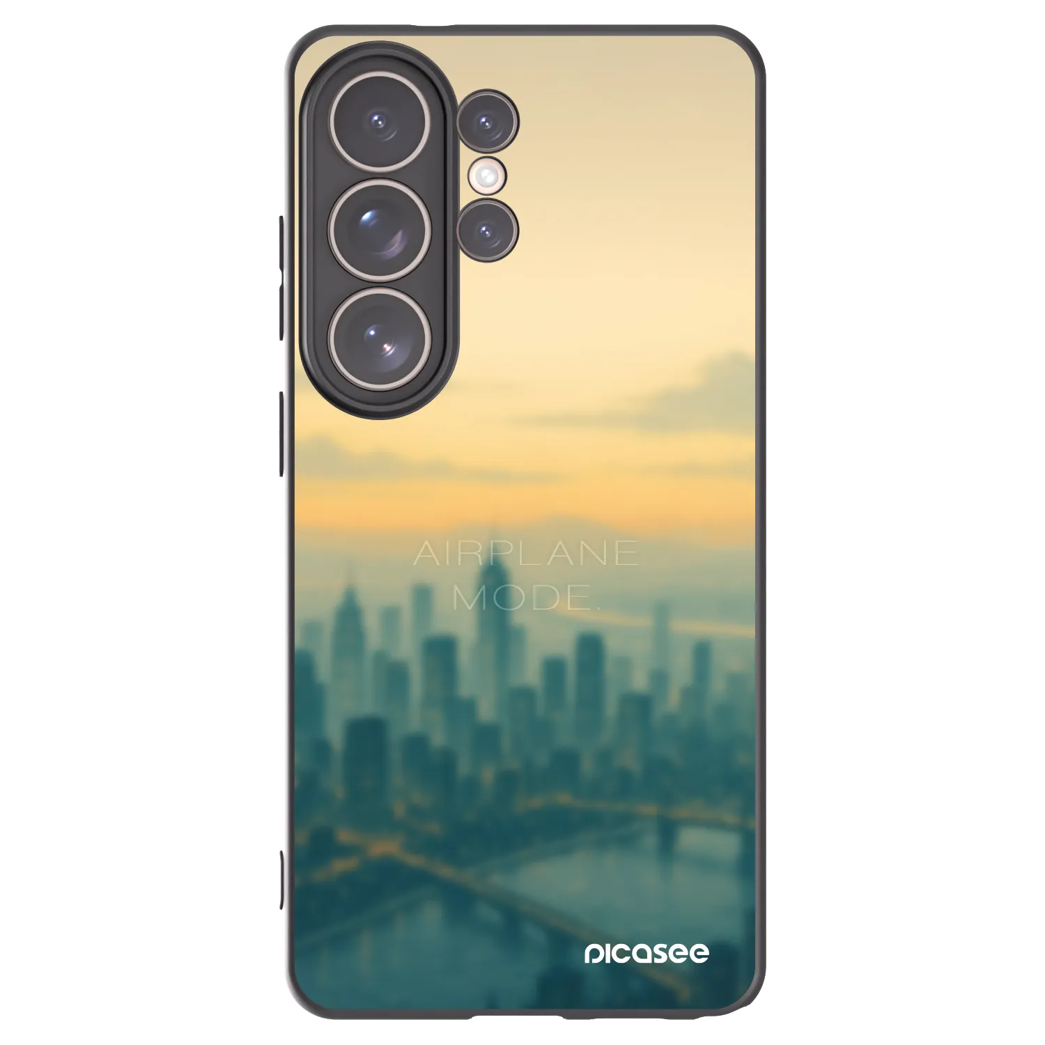 Picasee Samsung Galaxy S26 Ultra Hülle - Schwarzes Silikon - Airplane mode