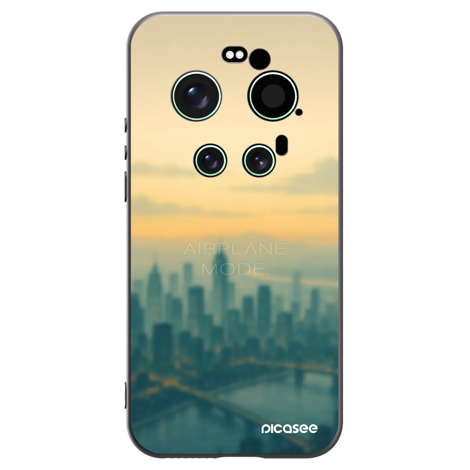 Picasee Xiaomi 17 Ultra Hülle - Schwarzes Silikon - Airplane mode