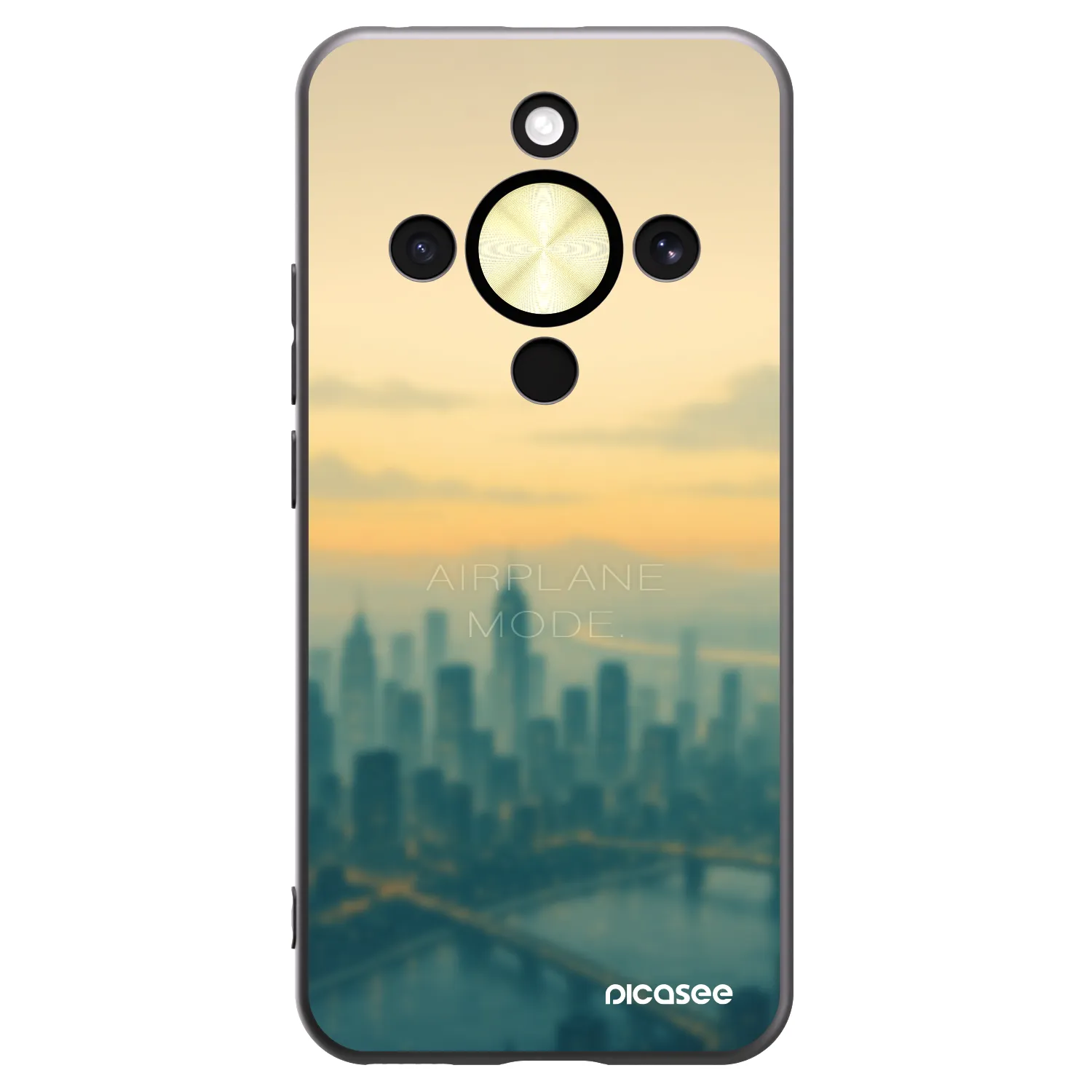 Picasee Honor Magic8 Lite 5G Hülle - Schwarzes Silikon - Airplane mode