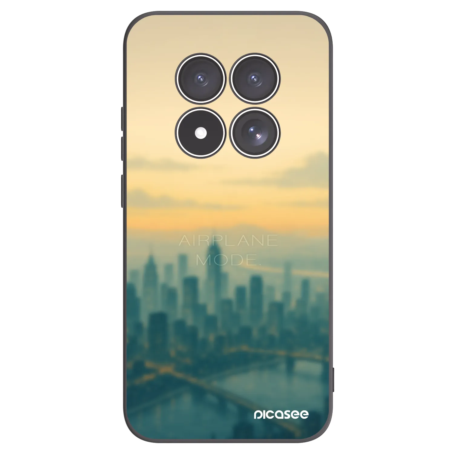 Picasee Xiaomi Redmi Note 15 Pro 5G Hülle - Schwarzes Silikon - Airplane mode