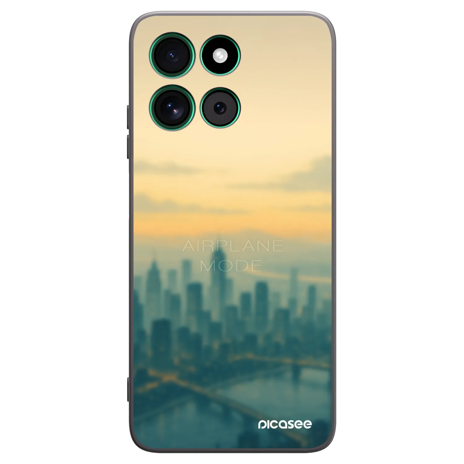 Picasee Motorola Moto G57 Power Hülle - Schwarzes Silikon - Airplane mode