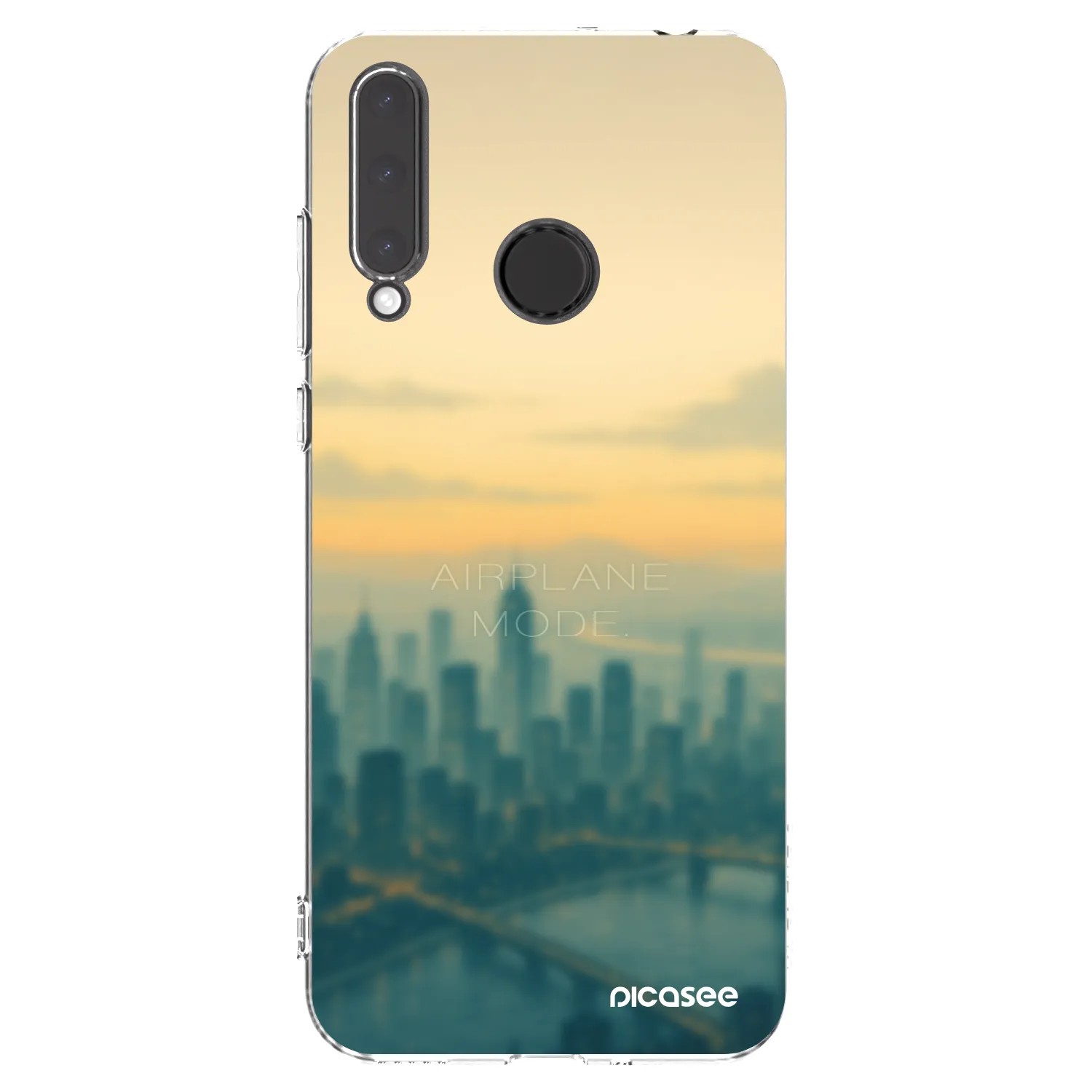 Picasee Honor 20 Lite Hülle - Transparentes Silikon - Airplane mode