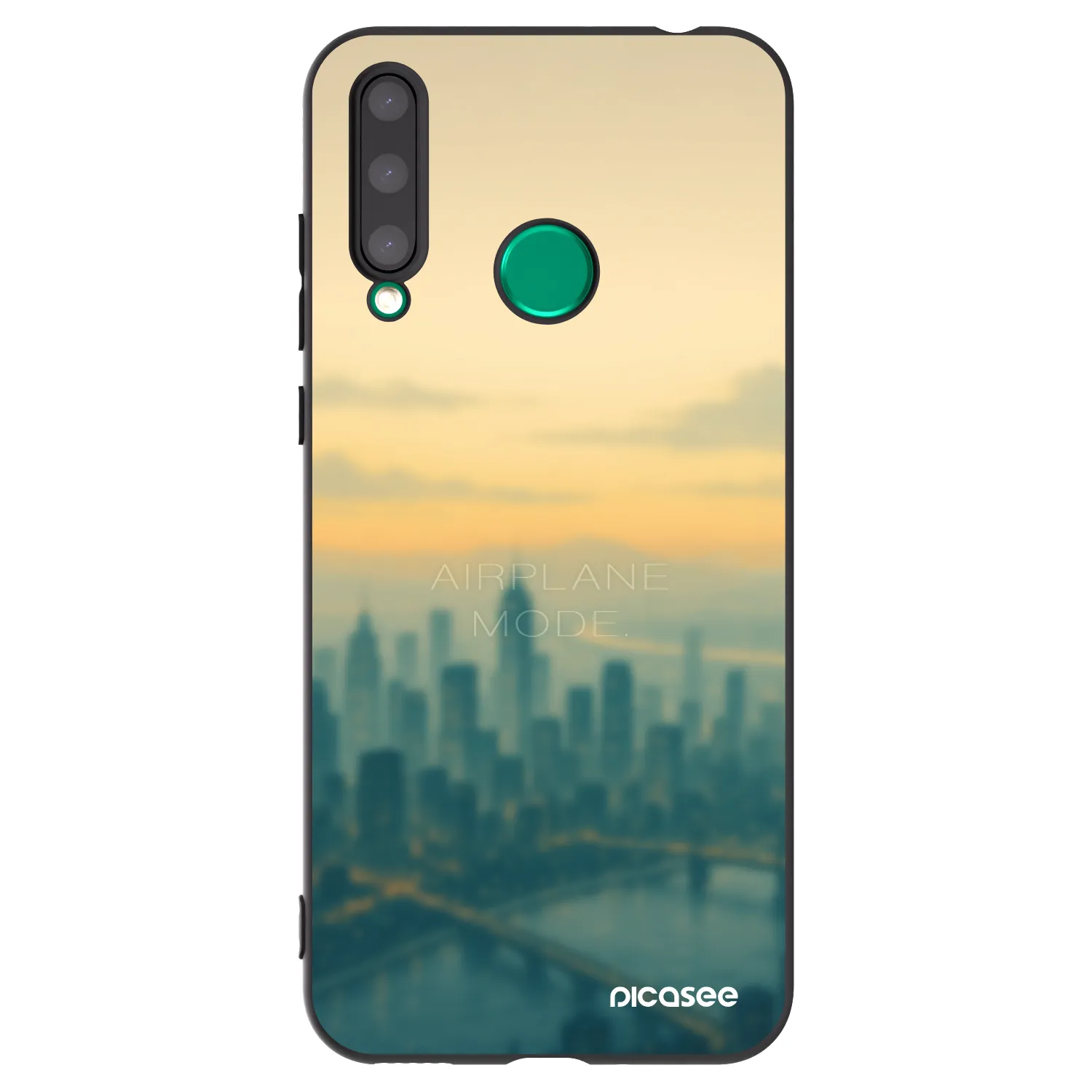 Picasee Honor 20 Lite Hülle - Schwarzes Silikon - Airplane mode