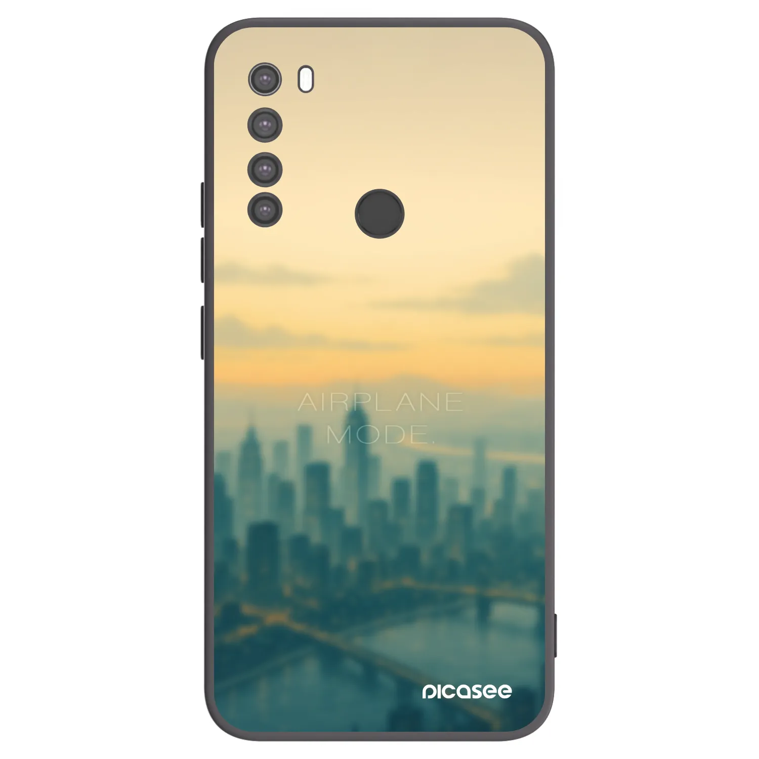 Picasee Xiaomi Redmi Note 8 Hülle - Schwarzes Silikon - Airplane mode