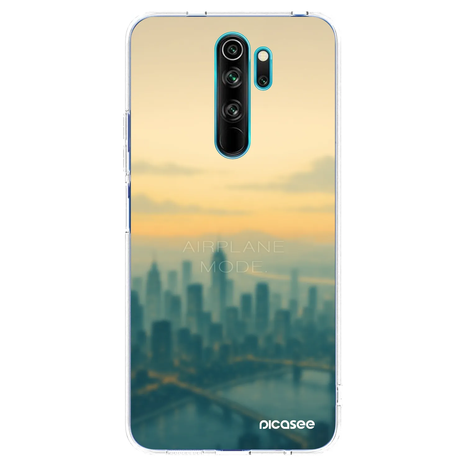 Picasee Xiaomi Redmi Note 8 Pro Hülle - Transparentes Silikon - Airplane mode