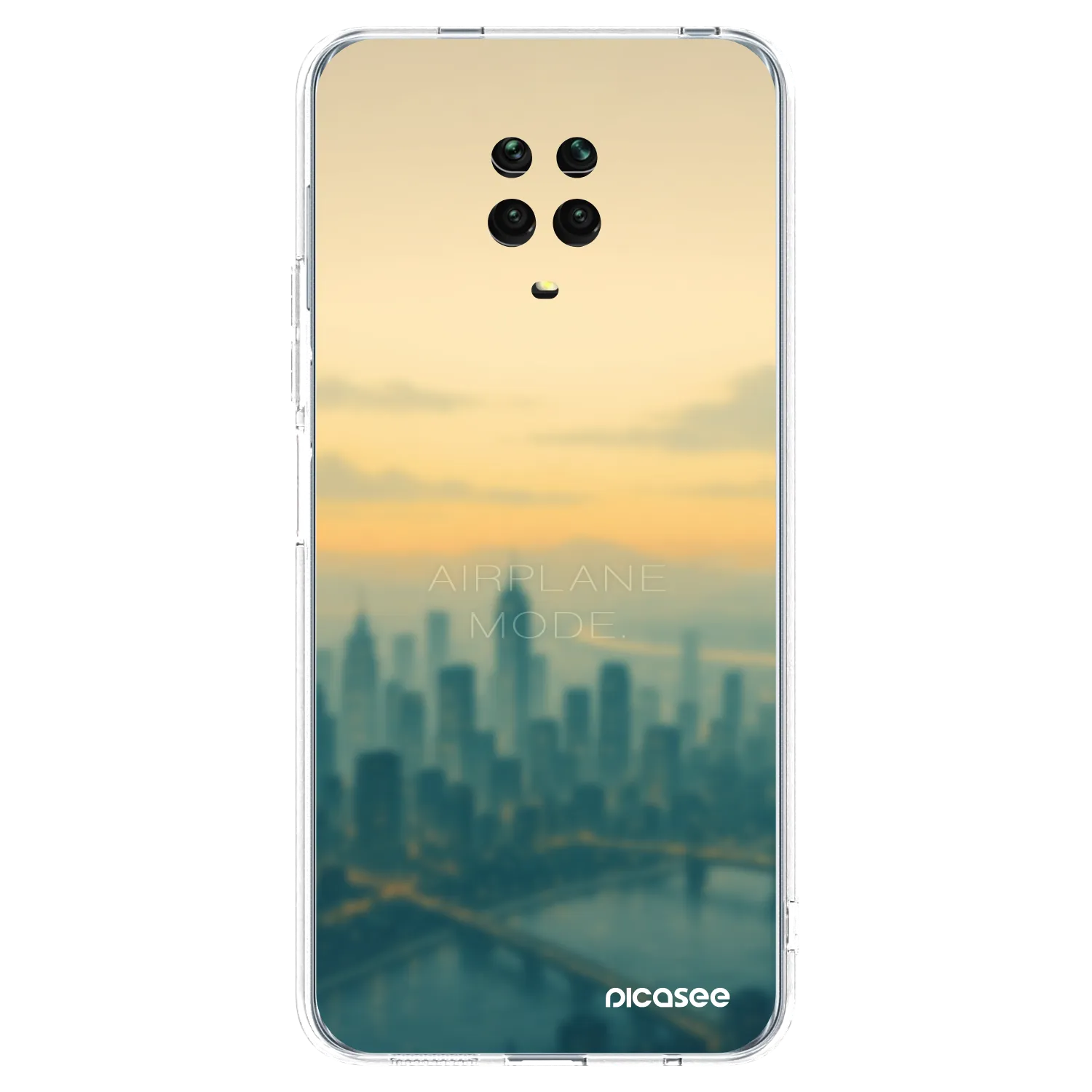 Picasee Xiaomi Redmi Note 9S Hülle - Transparentes Silikon - Airplane mode