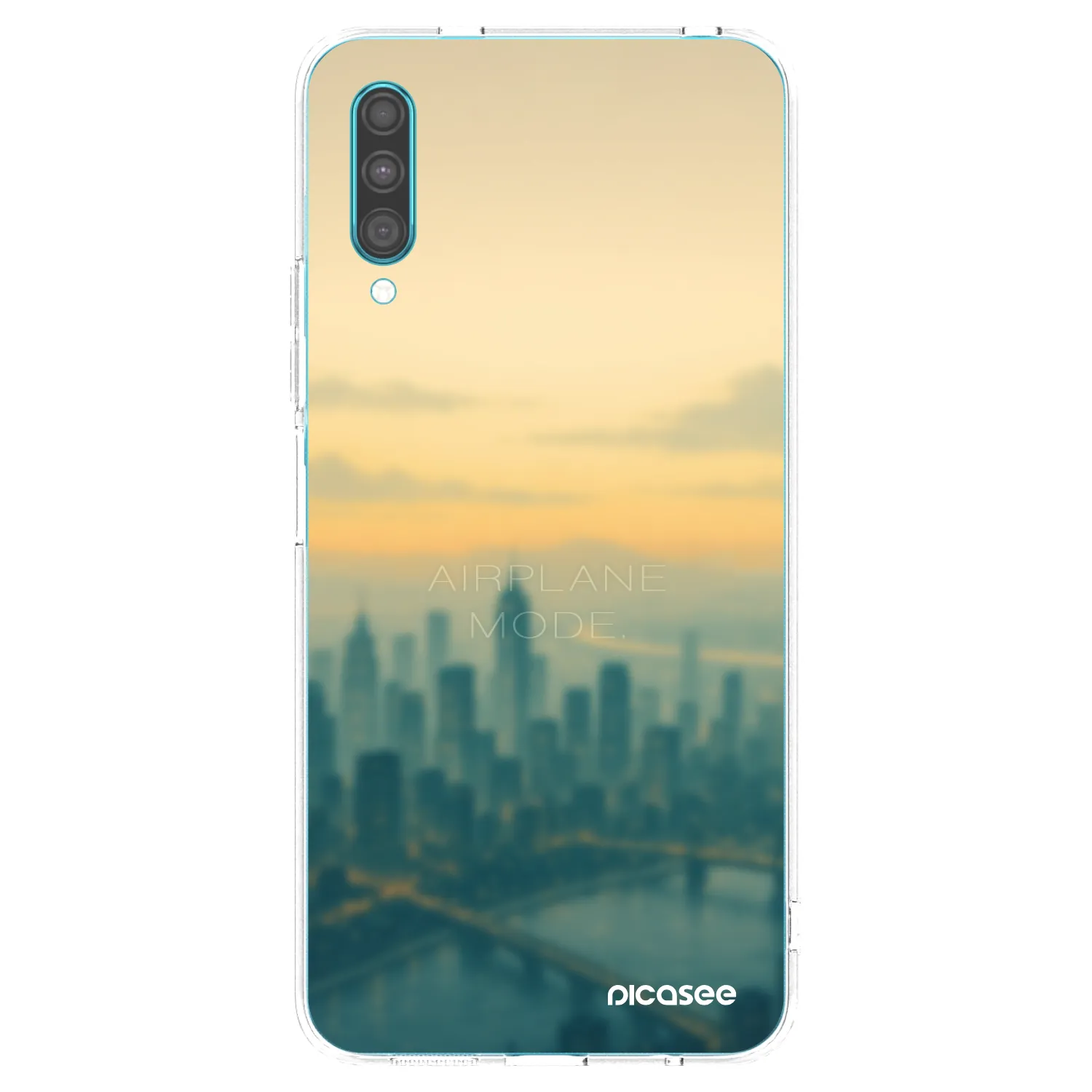 Picasee Samsung Galaxy A30s A307F Hülle - Transparentes Silikon - Airplane mode