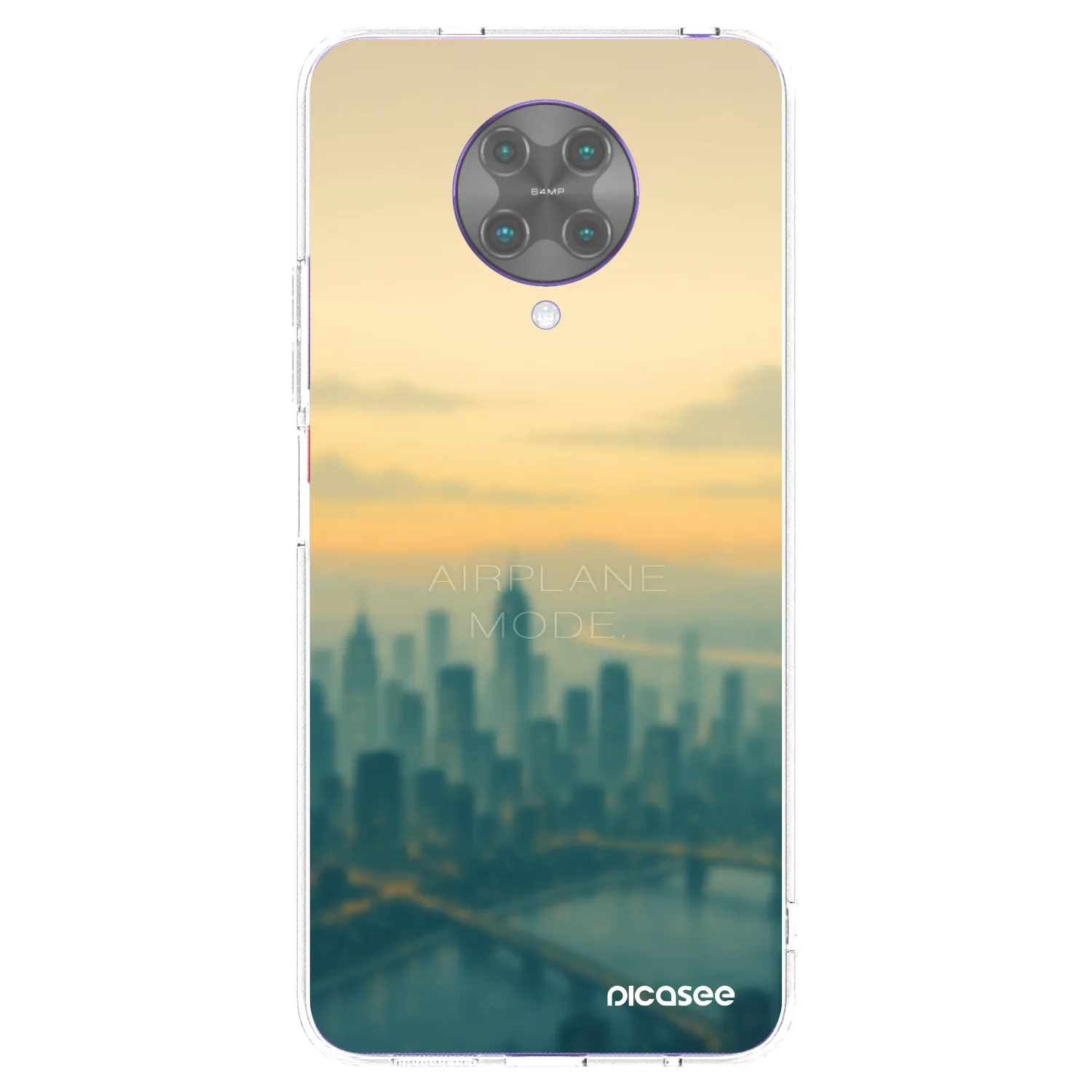 Picasee Xiaomi Poco F2 Pro Hülle - Transparentes Silikon - Airplane mode