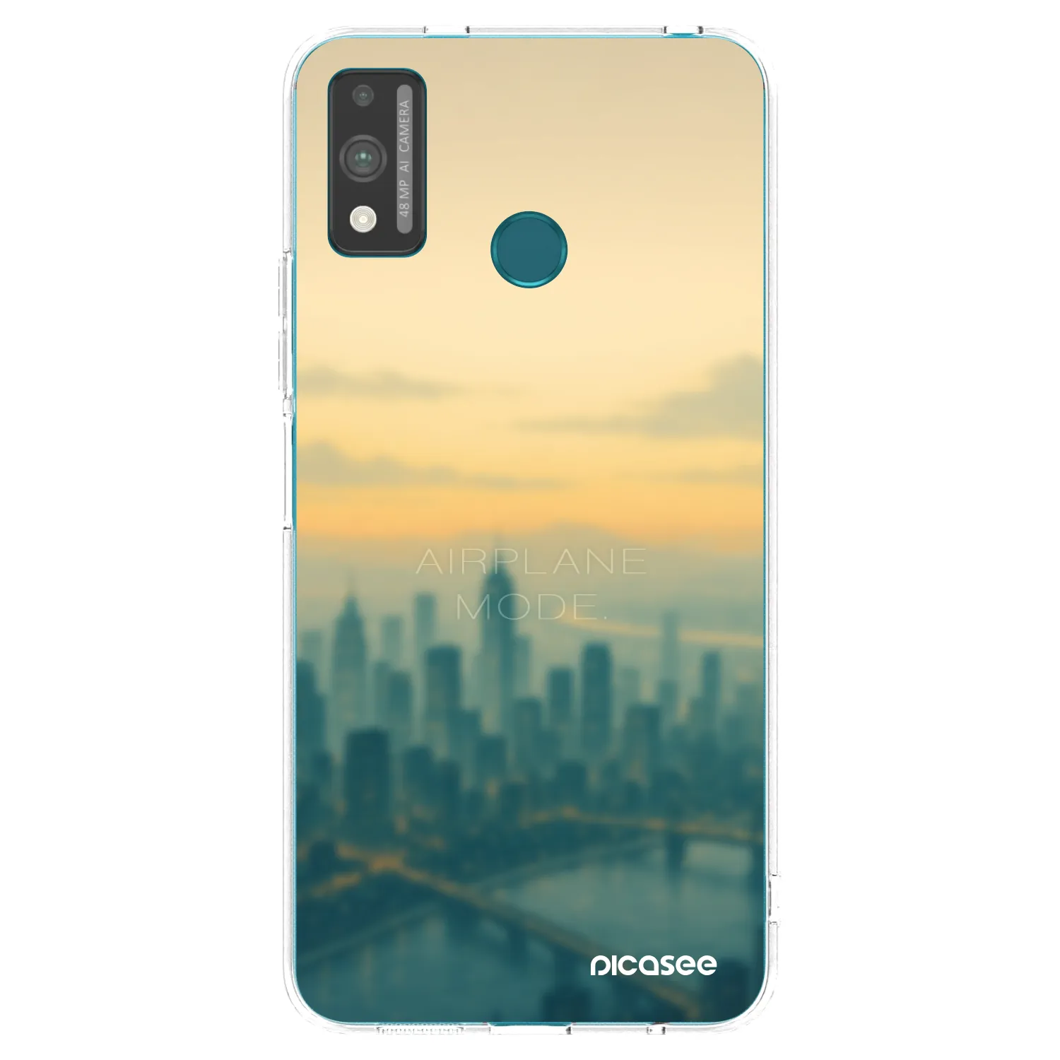 Picasee Honor 9X Lite Hülle - Transparentes Silikon - Airplane mode