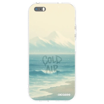 Picasee Apple iPhone 5/5S/SE Hülle - Transparentes Silikon - COLD AIR