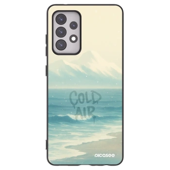Picasee Samsung Galaxy A52 5G A525F Hülle - Schwarzes Silikon - COLD AIR