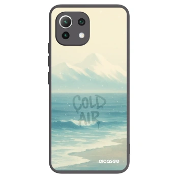Picasee Xiaomi 11 Lite 5G NE Hülle - Schwarzes Silikon - COLD AIR