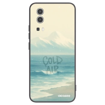 Picasee Vivo Y72 5G Hülle - Schwarzes Silikon - COLD AIR