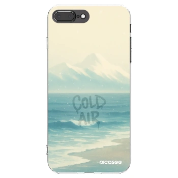 Picasee Apple iPhone 7 Plus Hülle - Transparentes Silikon - COLD AIR