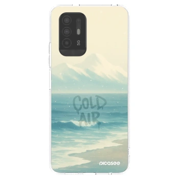 Picasee OPPO A94 5G Hülle - Transparentes Silikon - COLD AIR