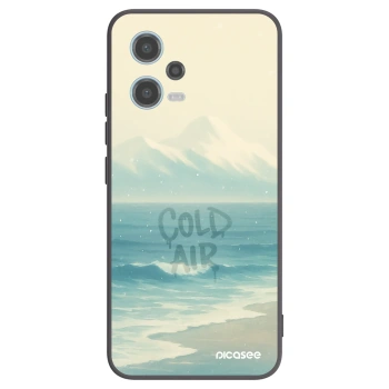 Picasee Xiaomi Redmi Note 12 5G Hülle - Schwarzes Silikon - COLD AIR