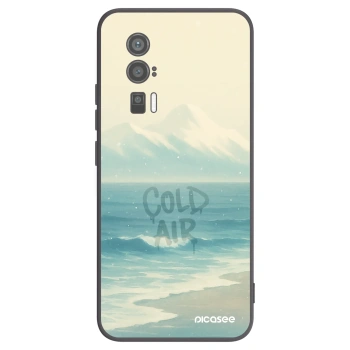 Picasee Xiaomi Poco F5 Pro 5G Hülle - Schwarzes Silikon - COLD AIR