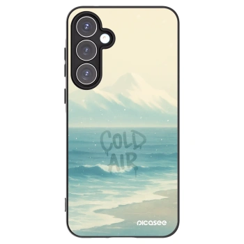 Picasee Samsung Galaxy A55 5G A556B Hülle - Schwarzes Silikon - COLD AIR
