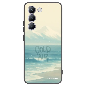 Picasee Vivo V40 SE 5G Hülle - Schwarzes Silikon - COLD AIR