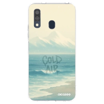 Picasee Samsung Galaxy A40 A405F Hülle - Transparentes Silikon - COLD AIR