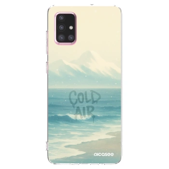 Picasee Samsung Galaxy A71 A715F Hülle - Transparentes Silikon - COLD AIR