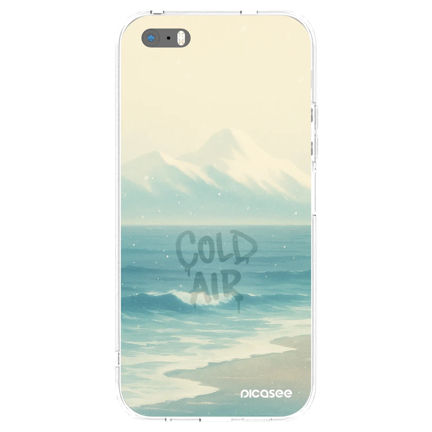 Picasee Apple iPhone 5/5S/SE Hülle - Transparentes Silikon - COLD AIR