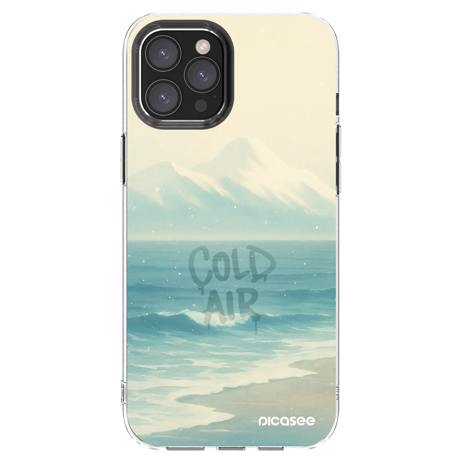 Picasee Apple iPhone 12 Pro Max Hülle - Transparentes Silikon - COLD AIR